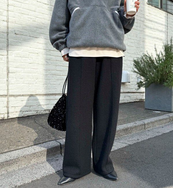 fredy emue「ブークレーウールイージーパンツ」|チノ|