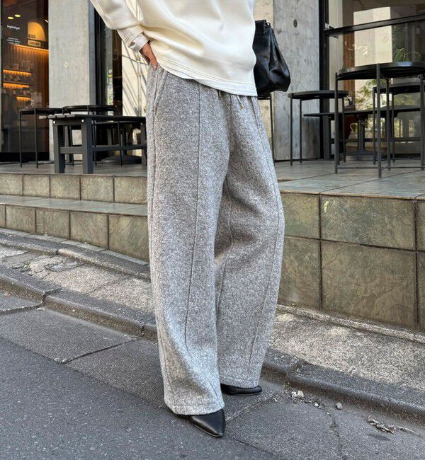 fredy emue「ブークレーウールイージーパンツ」|チノ|