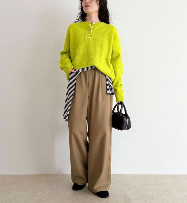 fredy emue「ヘンリーネックニットプルオーバー」|ニット・セーター|