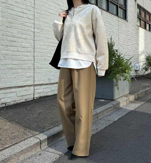 fredy emue「モールニットソーハーフジッププルオーバー」|Tシャツ・カットソー|