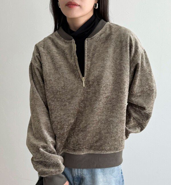 fredy emue「モールニットソーハーフジッププルオーバー」|Tシャツ・カットソー|
