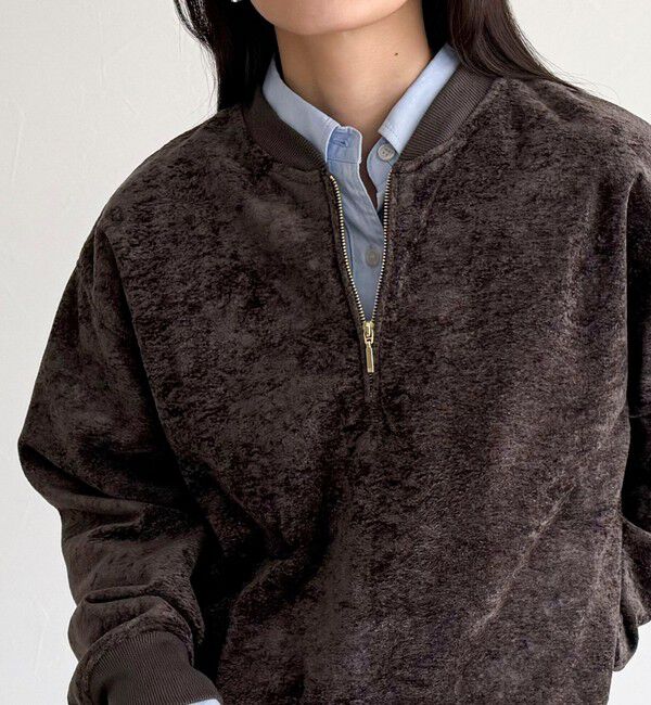 fredy emue「モールニットソーハーフジッププルオーバー」|Tシャツ・カットソー|