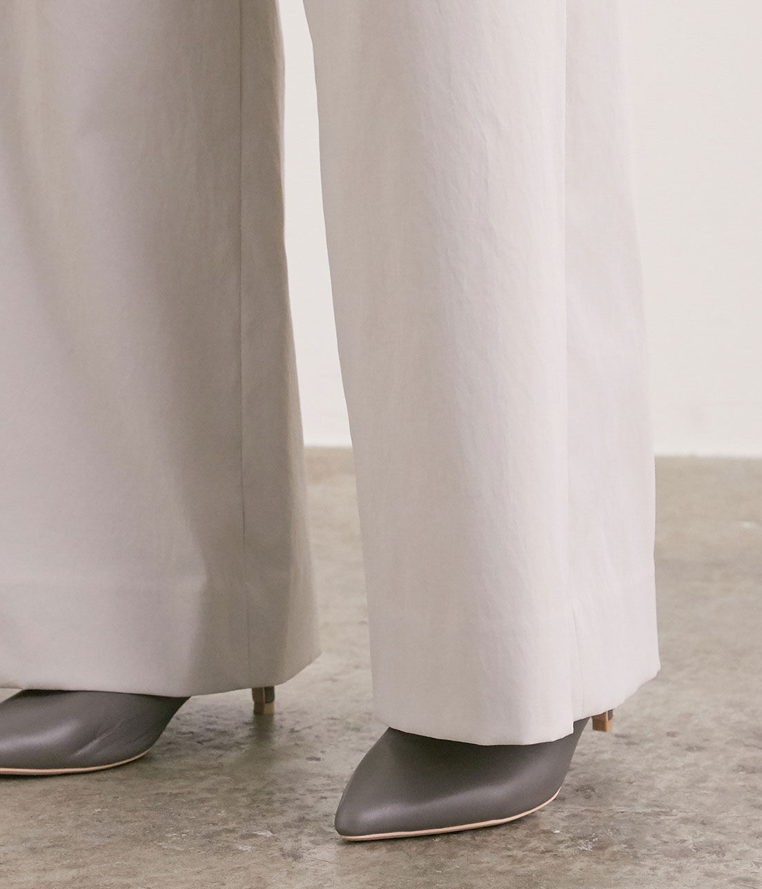 SALON adam et rope'「【UVカット・吸汗速乾】コットンライクポリエステルワイドパンツ」|その他|