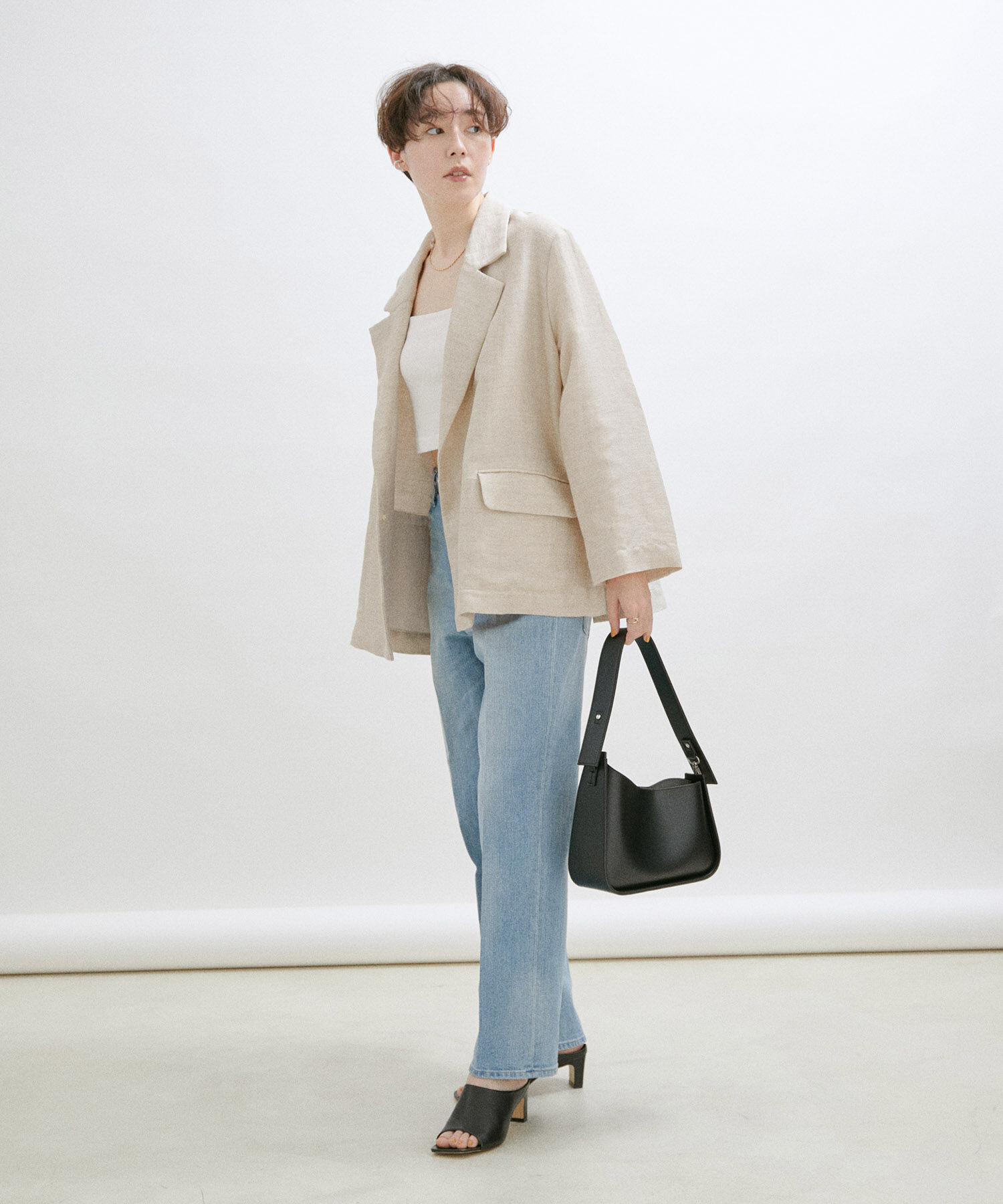 SALON adam et rope'「【Sana（サナ）】【セットアップ対応】Shirt jacket」|テーラードジャケット|