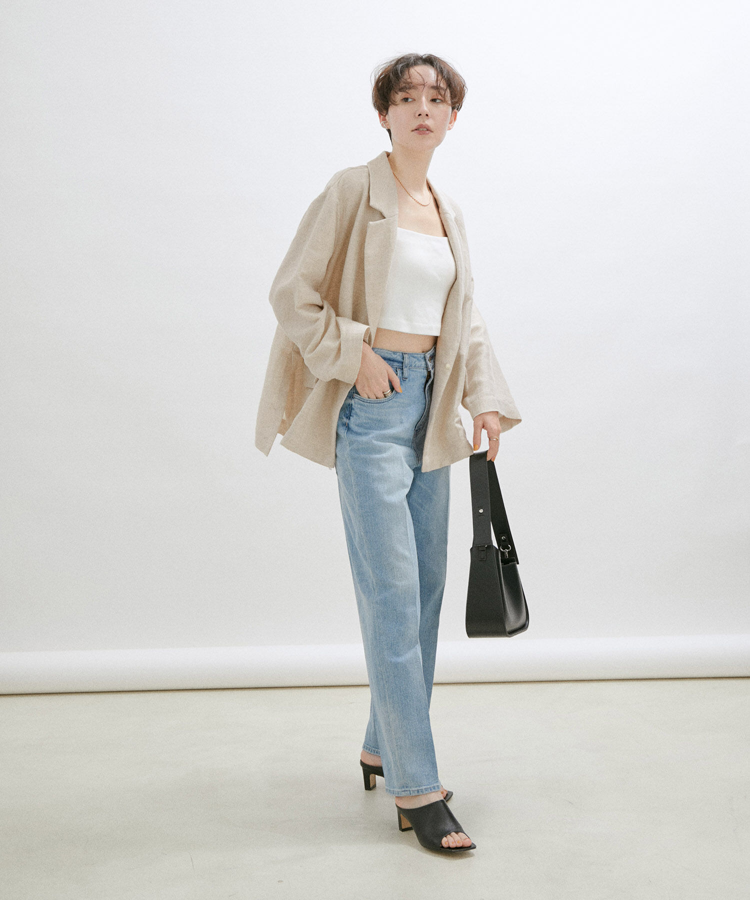 SALON adam et rope'「【Sana（サナ）】【セットアップ対応】Shirt jacket」|テーラードジャケット|