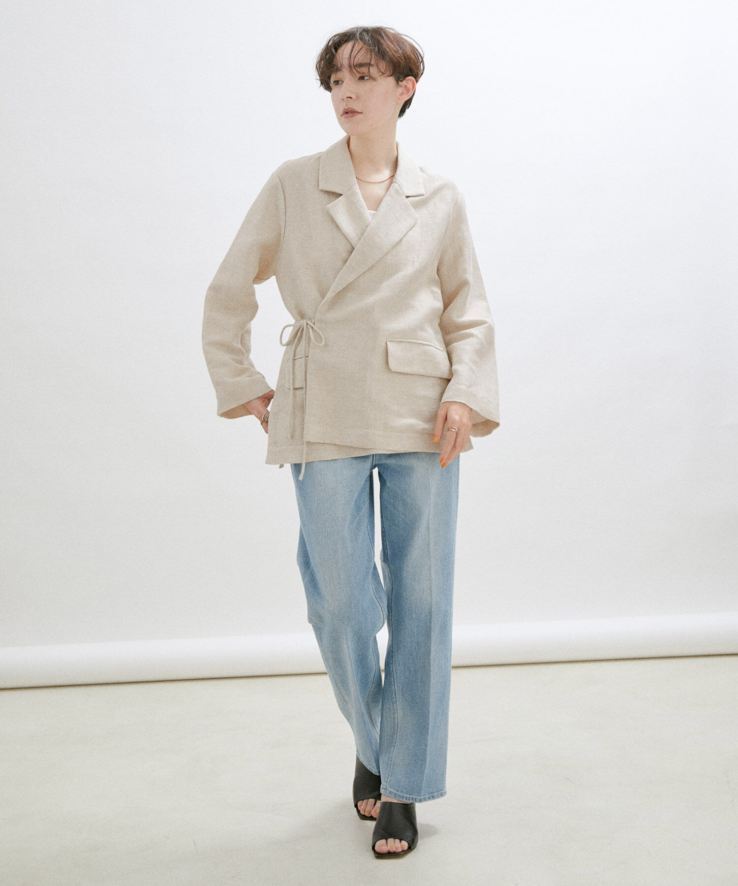 SALON adam et rope'「【Sana（サナ）】【セットアップ対応】Shirt jacket」|テーラードジャケット|