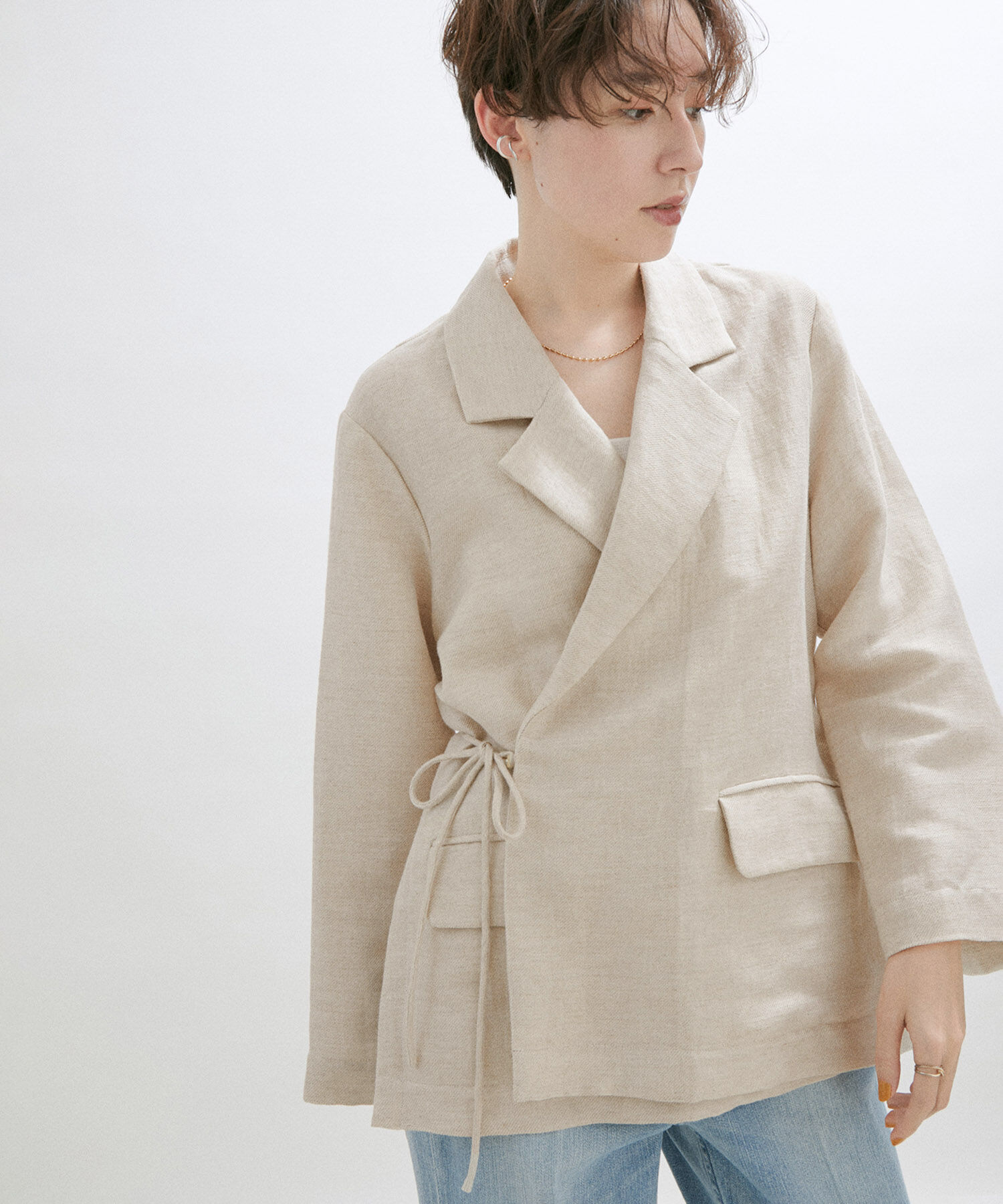 SALON adam et rope'「【Sana（サナ）】【セットアップ対応】Shirt jacket」|テーラードジャケット|キナリ(16)