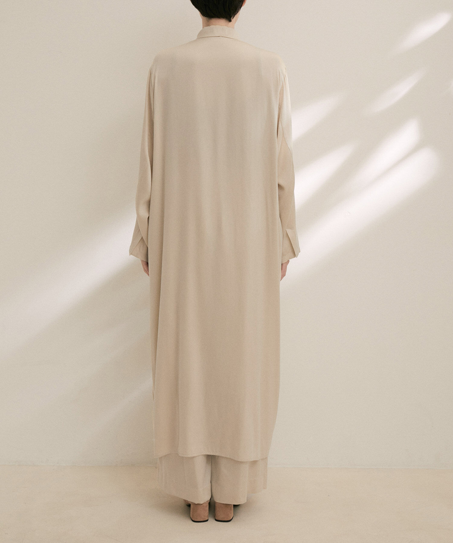 SALON adam et rope'「シルクシャツワンピース【セットアップ対応】【洗える】」|その他|