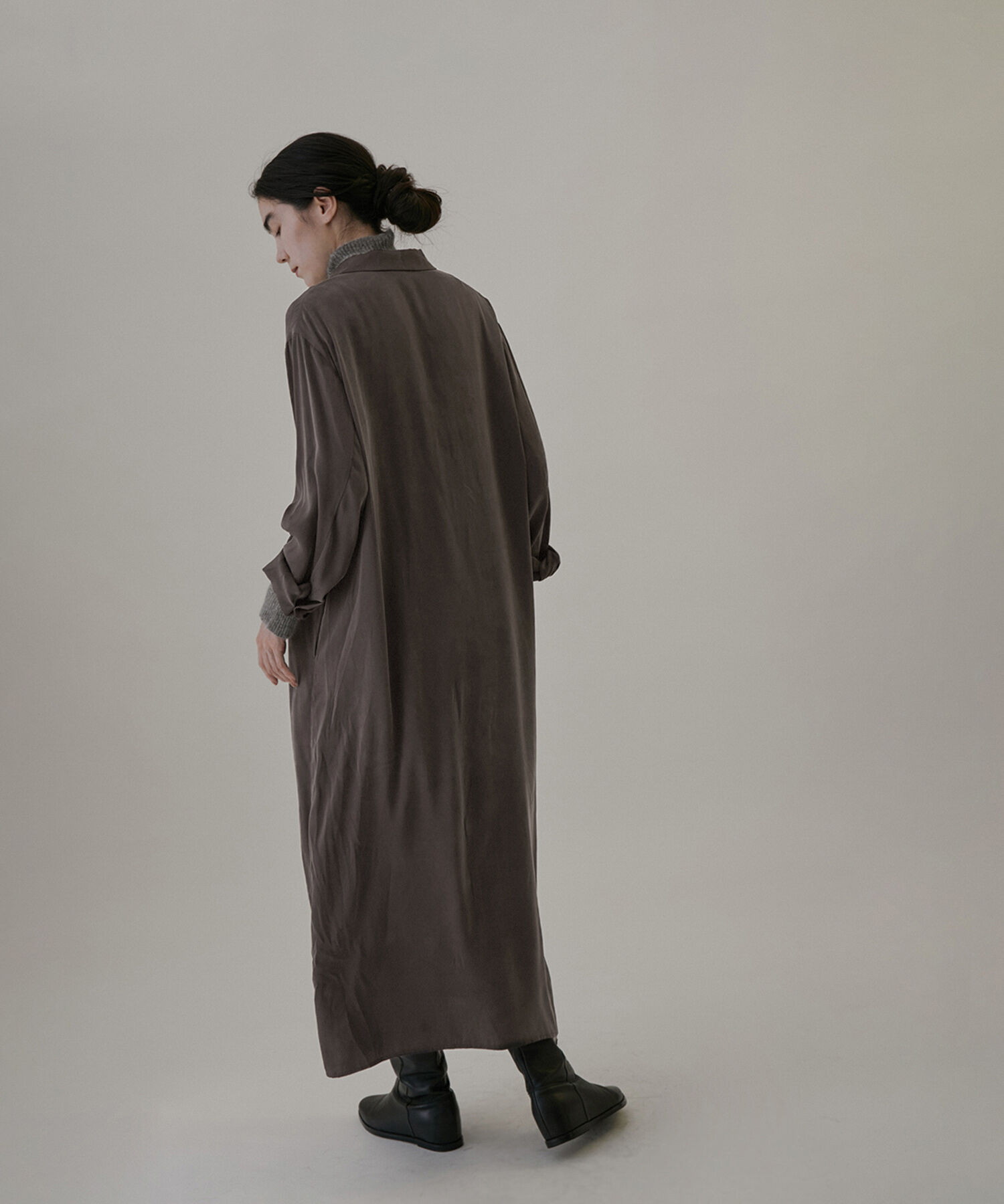 SALON adam et rope'「シルクシャツワンピース【セットアップ対応】【洗える】」|その他|