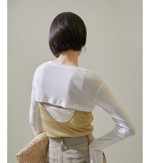 SALON adam et rope'「nu=layerキャットイヤーキャミソール/キャミワンピース」|キャミソール|