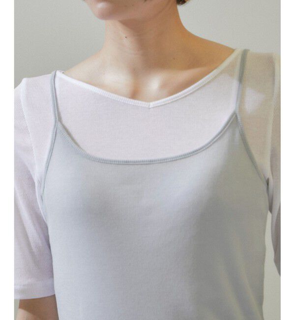 SALON adam et rope'「nu=layerキャットイヤーキャミソール/キャミワンピース」|キャミソール|