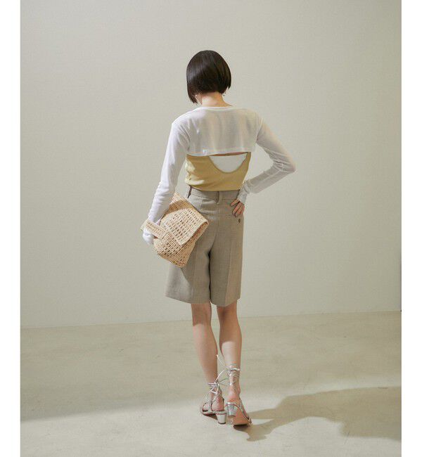 SALON adam et rope'「nu=layerキャットイヤーキャミソール/キャミワンピース」|キャミソール|