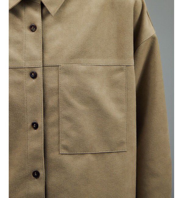 SALON adam et rope'「Ultrasuede(R)オーバーシャツ / セットアップ対応」|シャツ・ブラウス|