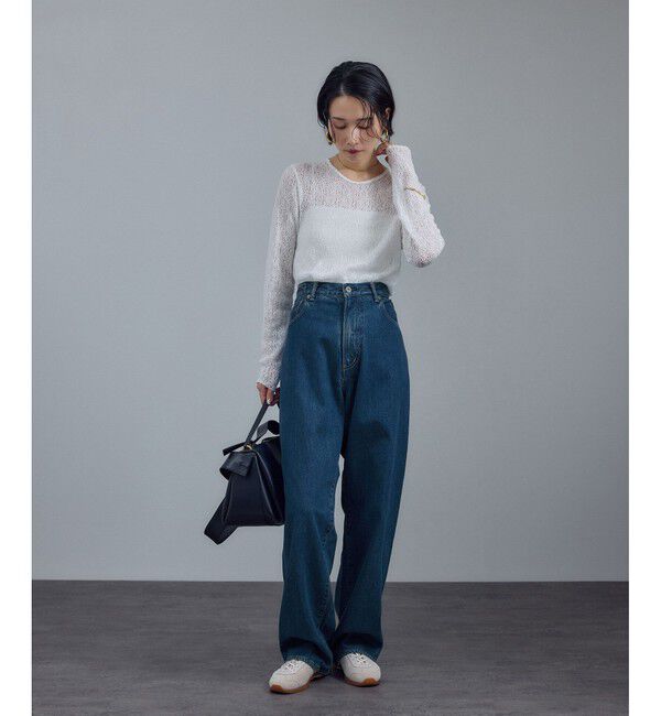 SALON adam et rope'「【KURO for SALON（クロ）】別注クロスデニムパンツ」|デニム|