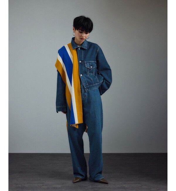 SALON adam et rope'「【KURO for SALON（クロ）】別注クロスデニムパンツ」|デニム|