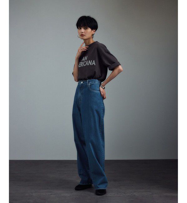 SALON adam et rope'「【KURO for SALON（クロ）】別注クロスデニムパンツ」|デニム|