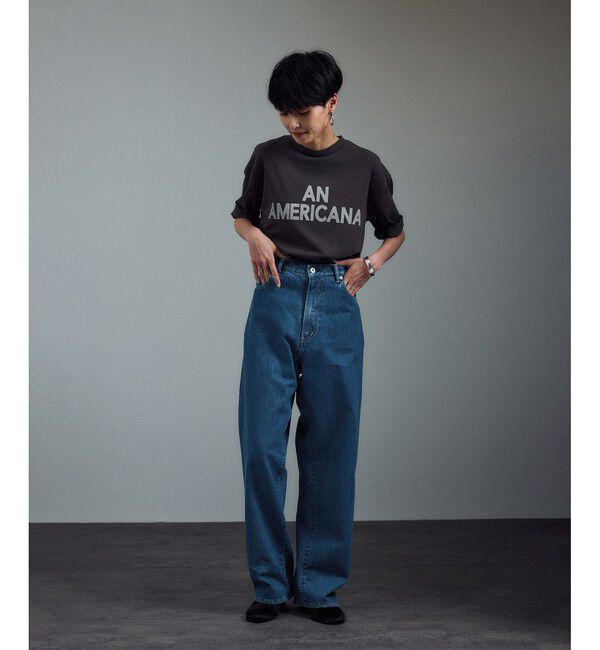 SALON adam et rope'「【KURO for SALON（クロ）】別注クロスデニムパンツ」|デニム|