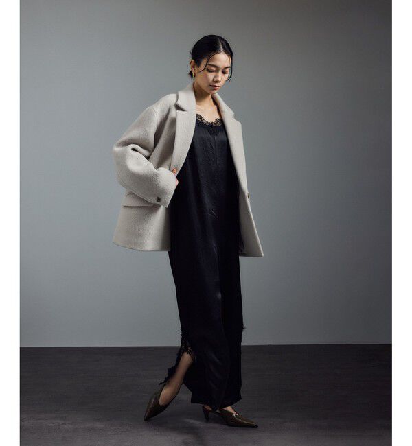 SALON adam et rope'「【WEB限定】キッドモヘヤシャギージャケット / シャギーコート」|その他|