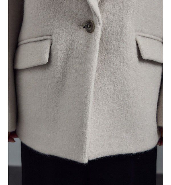 SALON adam et rope'「【WEB限定】キッドモヘヤシャギージャケット / シャギーコート」|その他|