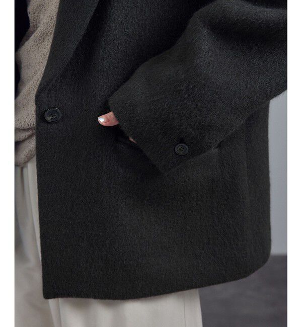 SALON adam et rope'「【WEB限定】キッドモヘヤシャギージャケット / シャギーコート」|その他|