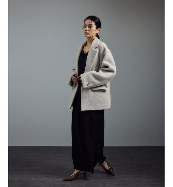 SALON adam et rope'「【WEB限定】キッドモヘヤシャギージャケット / シャギーコート」|その他|