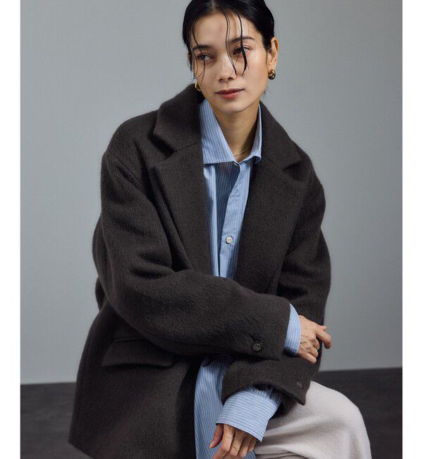 SALON adam et rope'「【WEB限定】キッドモヘヤシャギージャケット / シャギーコート」|その他|