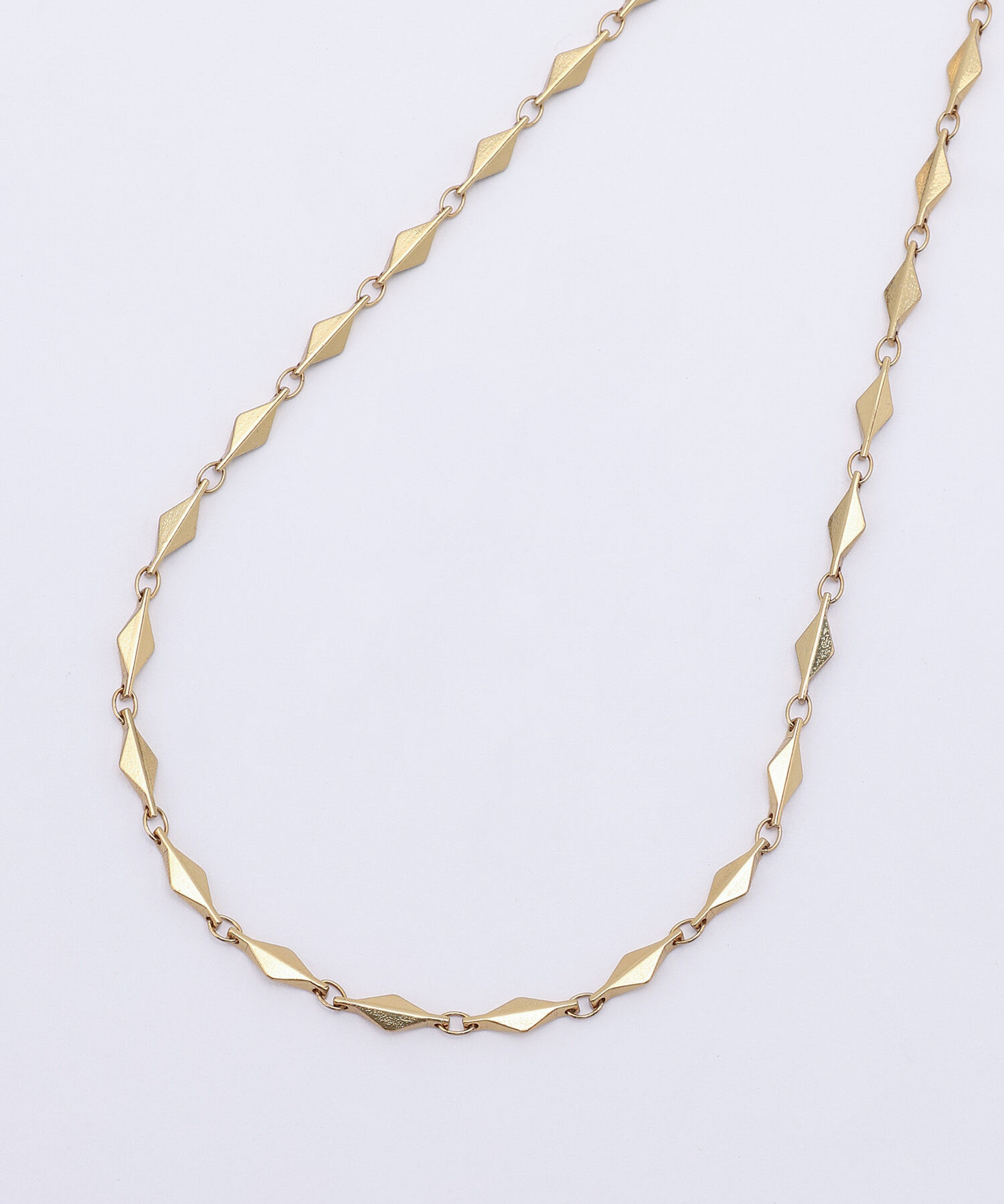 ROPE「ブラスカラーダイヤデザインチェーンネックレス」|ネックレス|