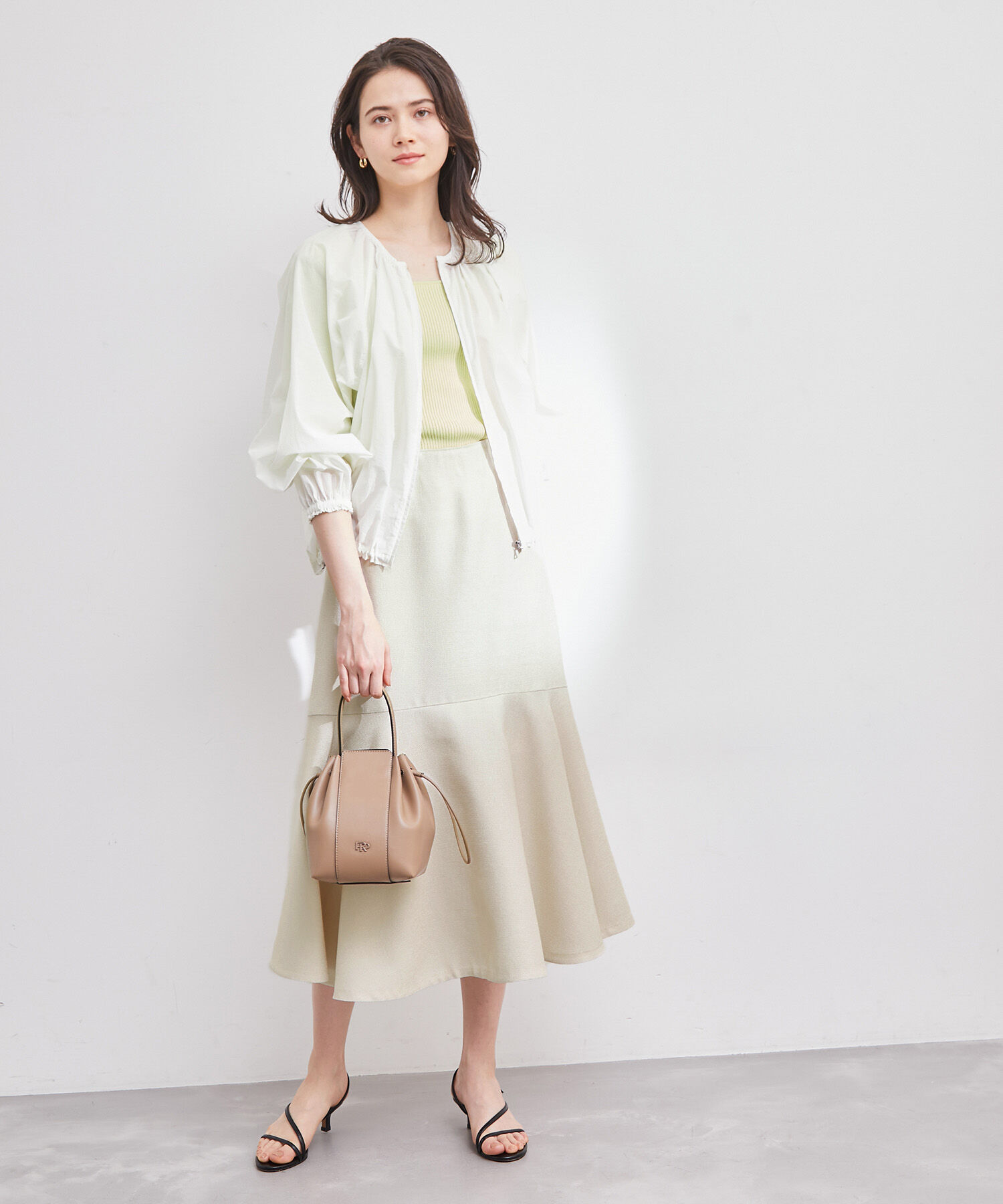 ROPE「マーメイドラインフレアースカート」|スカート|