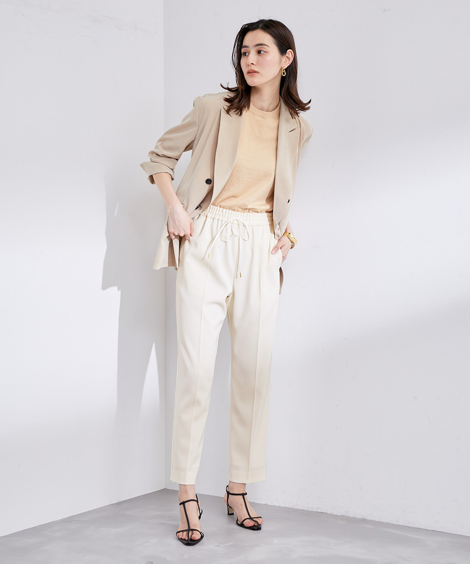 ROPE「【洗える】ツイルドロストテーパードパンツ」|その他|