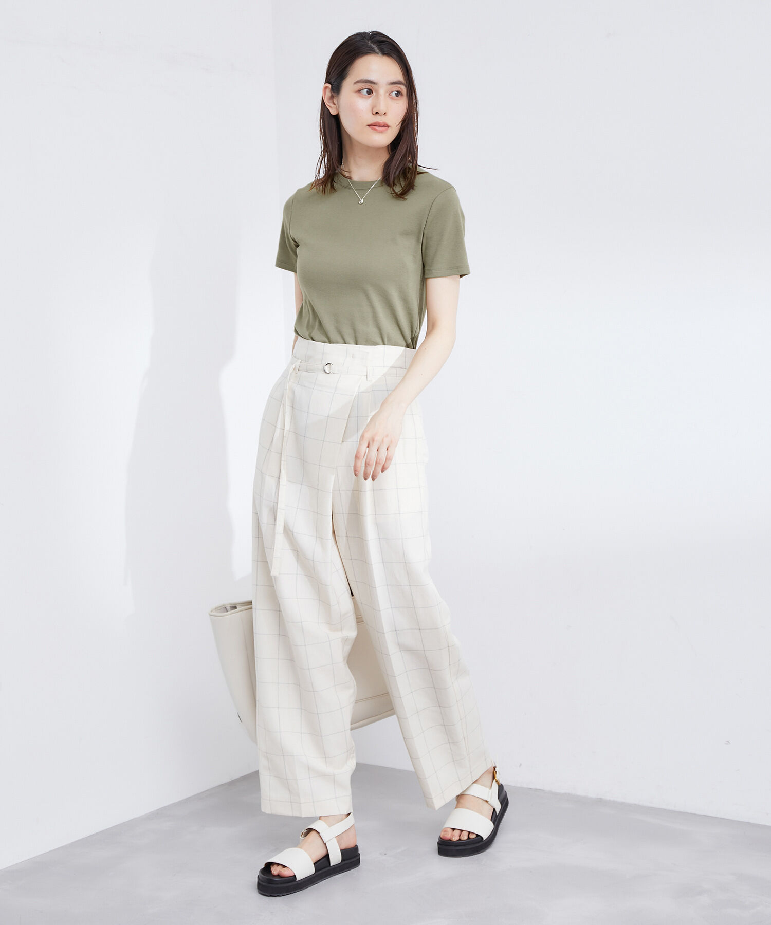 ROPE「【PETIT BATEAU（プチバトー）&times;ROPE'】ラウンドネックTEE」|Tシャツ・カットソー|