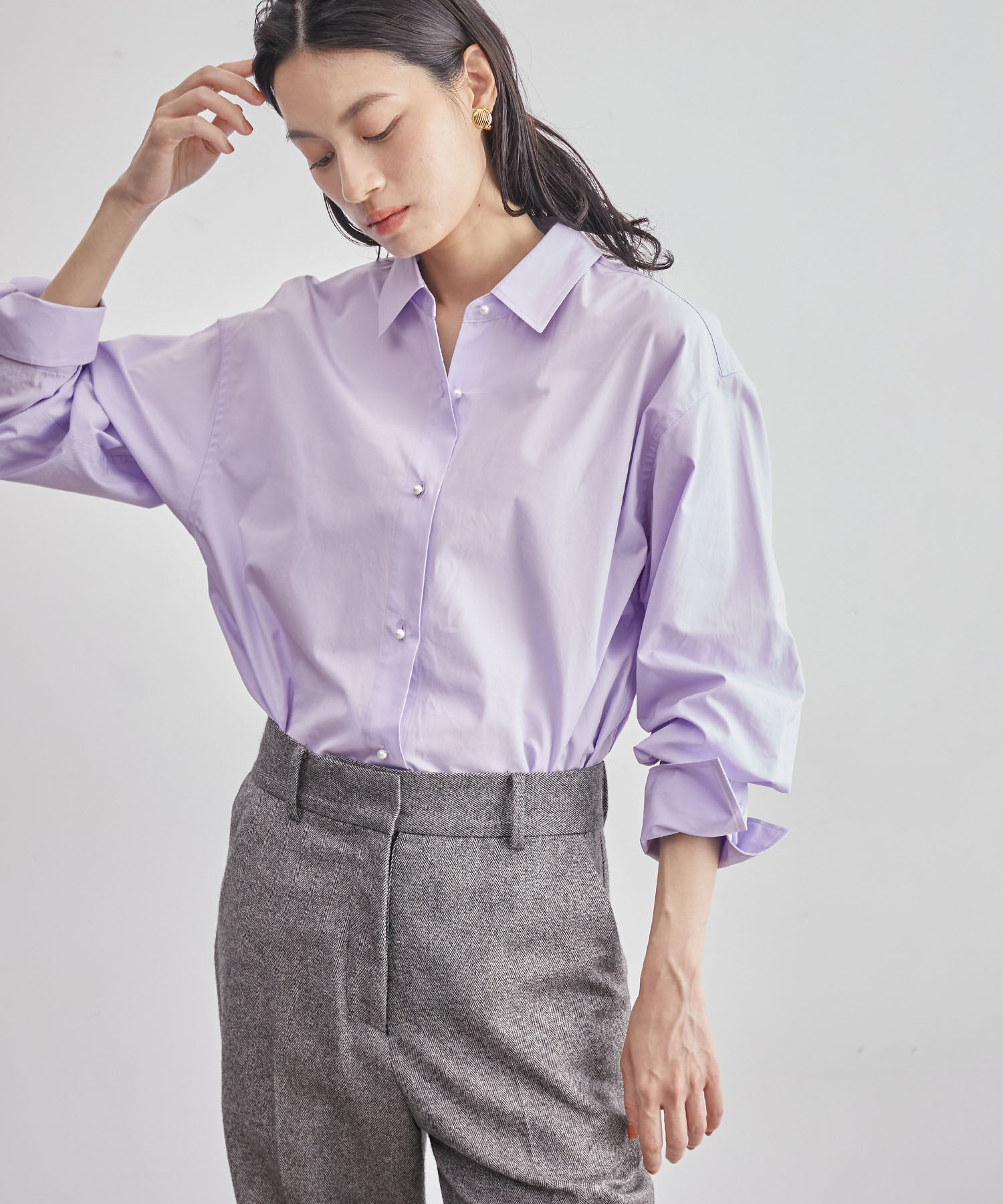 ROPE「【THOMAS MASON（トーマス メイソン）】パールボタンシャツ【雑誌掲載】」|シャツ・ブラウス|