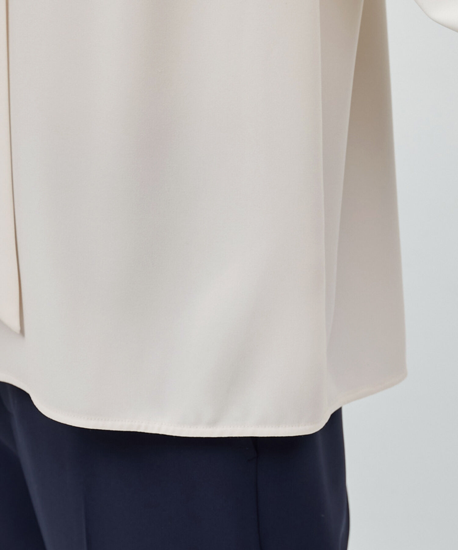 ROPE「ジョーゼットストレッチ ボウタイブラウス【セレモニー対応】【洗える】」|シャツ・ブラウス|