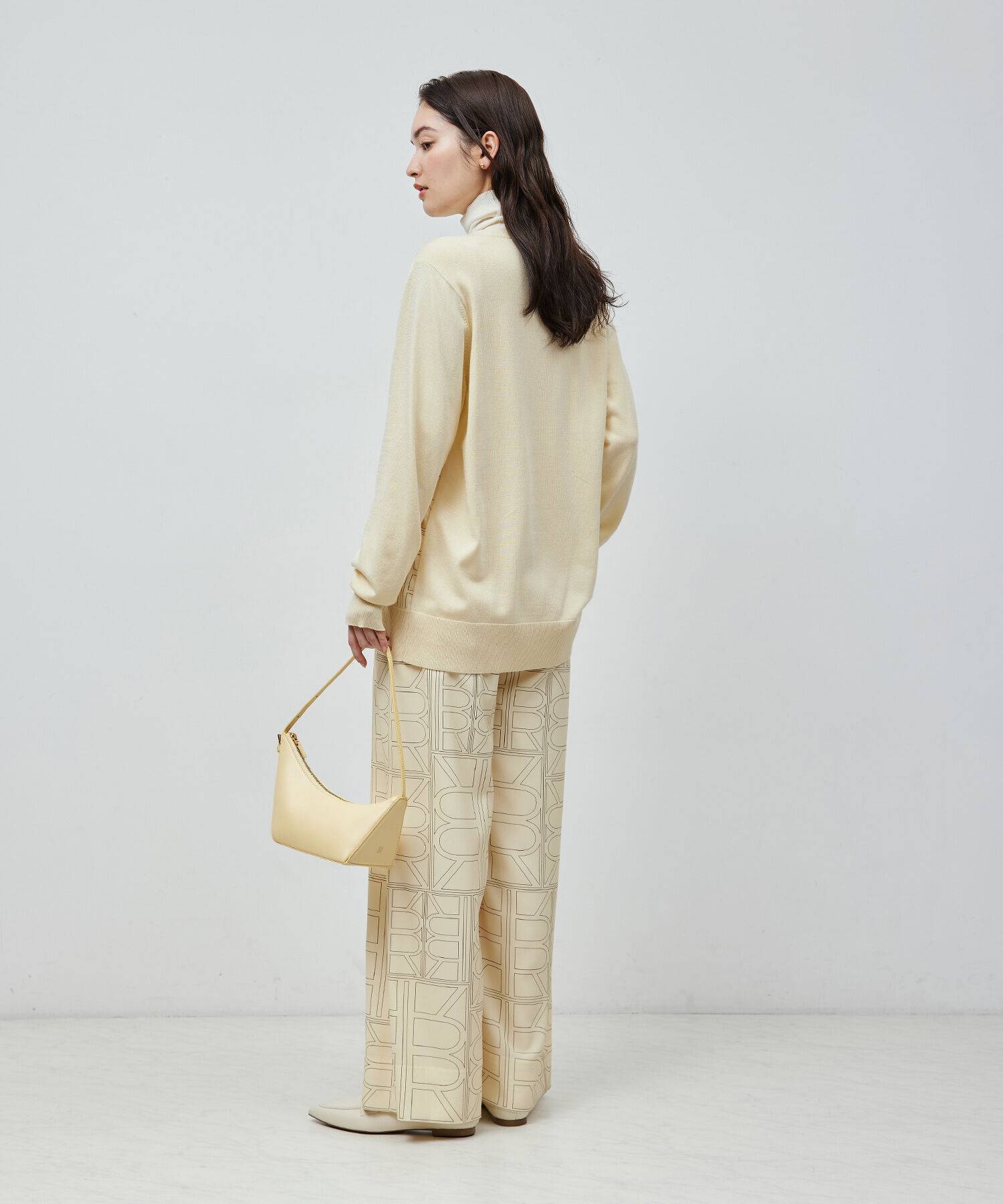 ROPE「【雑誌掲載】モノグラムプリントドッキングカーディガン【セットアップ対応】」|カーディガン|