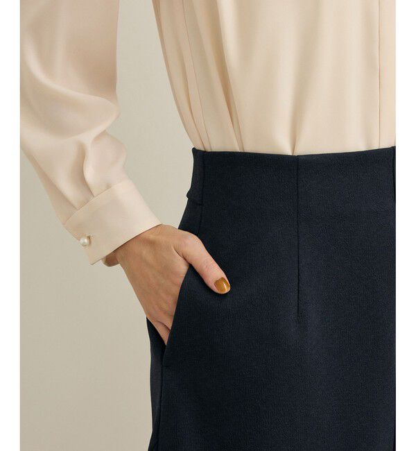 ROPE「【洗える】ジャガードニットスカート（梨地スカート）/セットアップ対応」|スカート|