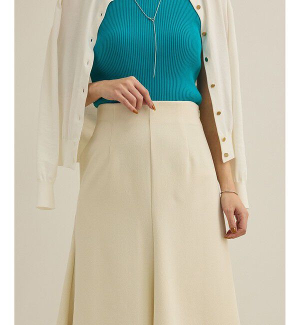 ROPE「【洗える】ジャガードニットスカート（梨地スカート）/セットアップ対応」|スカート|