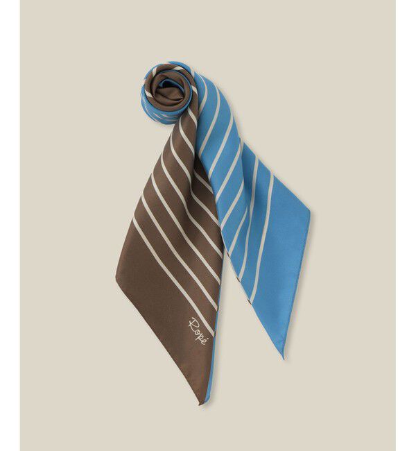 ROPE「ストライプパターンシルクスカーフ」|バンダナ・スカーフ|