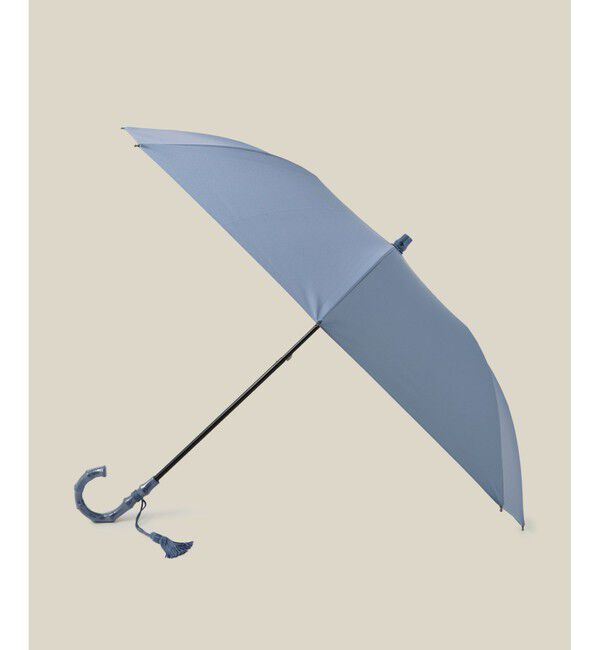 ROPE「【晴雨兼用・高機能】２段式開閉 折りたたみバンブーパラソル【UVカット/遮光・遮熱・防水効果】」|傘|