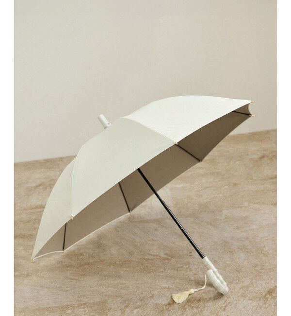 ROPE「【晴雨兼用・高機能】スライド式 ショートバンブーパラソル【UVカット/遮光・遮熱・防水効果】」|傘|