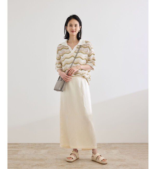 ROPE「【COOHEM（コーヘン）】ZIGZAG SUKASHI KNIT PULLOVER【WEB・一部店舗限定】【一部別注カラー】/洗える」|ポロシャツ|