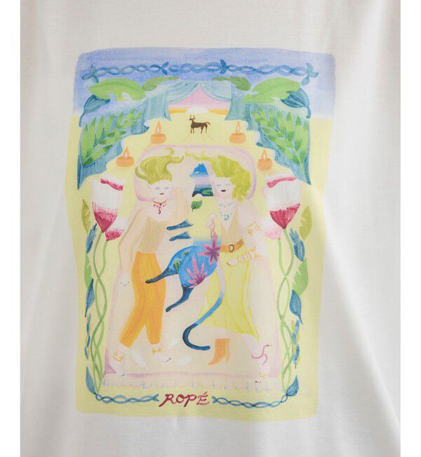 ROPE「【Kei Nagayama for ROPE'】プリント ノースリーブTEE【接触冷感・洗濯耐久あり】」|Tシャツ・カットソー|