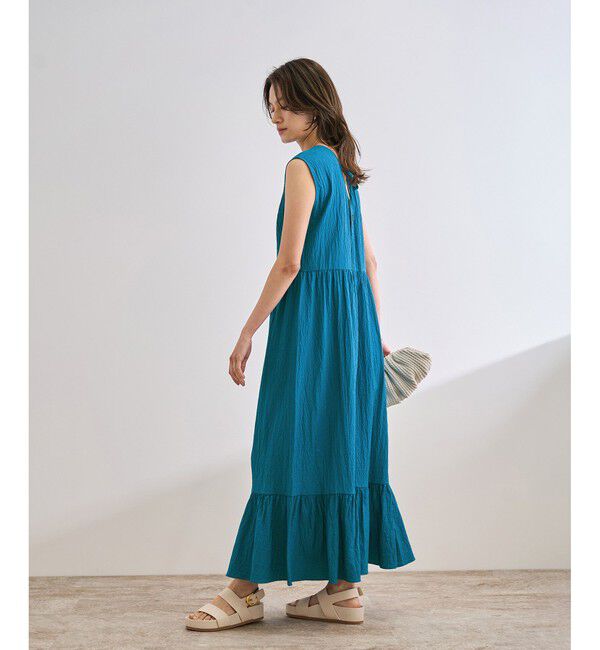 ROPE「【WEB・一部店舗限定】バックシャンティアードワンピース/洗える」|ワンピース|