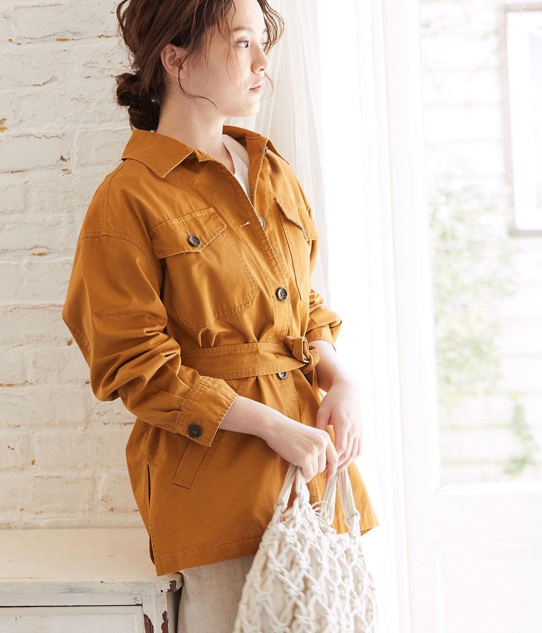 VIS「ボリュームスリーブCPOブルゾン」|ブルゾン・スタジャン|