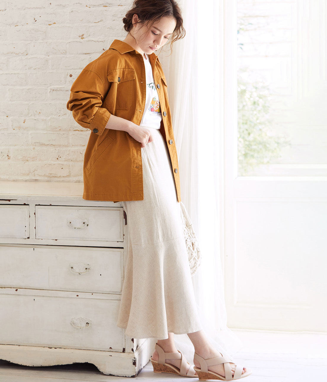 VIS「ボリュームスリーブCPOブルゾン」|ブルゾン・スタジャン|