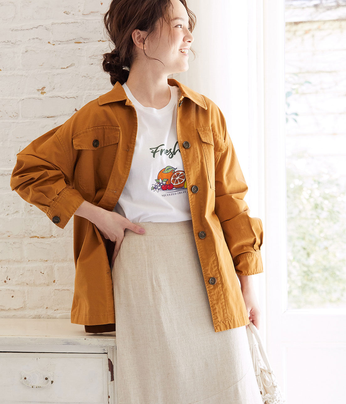 VIS「ボリュームスリーブCPOブルゾン」|ブルゾン・スタジャン|