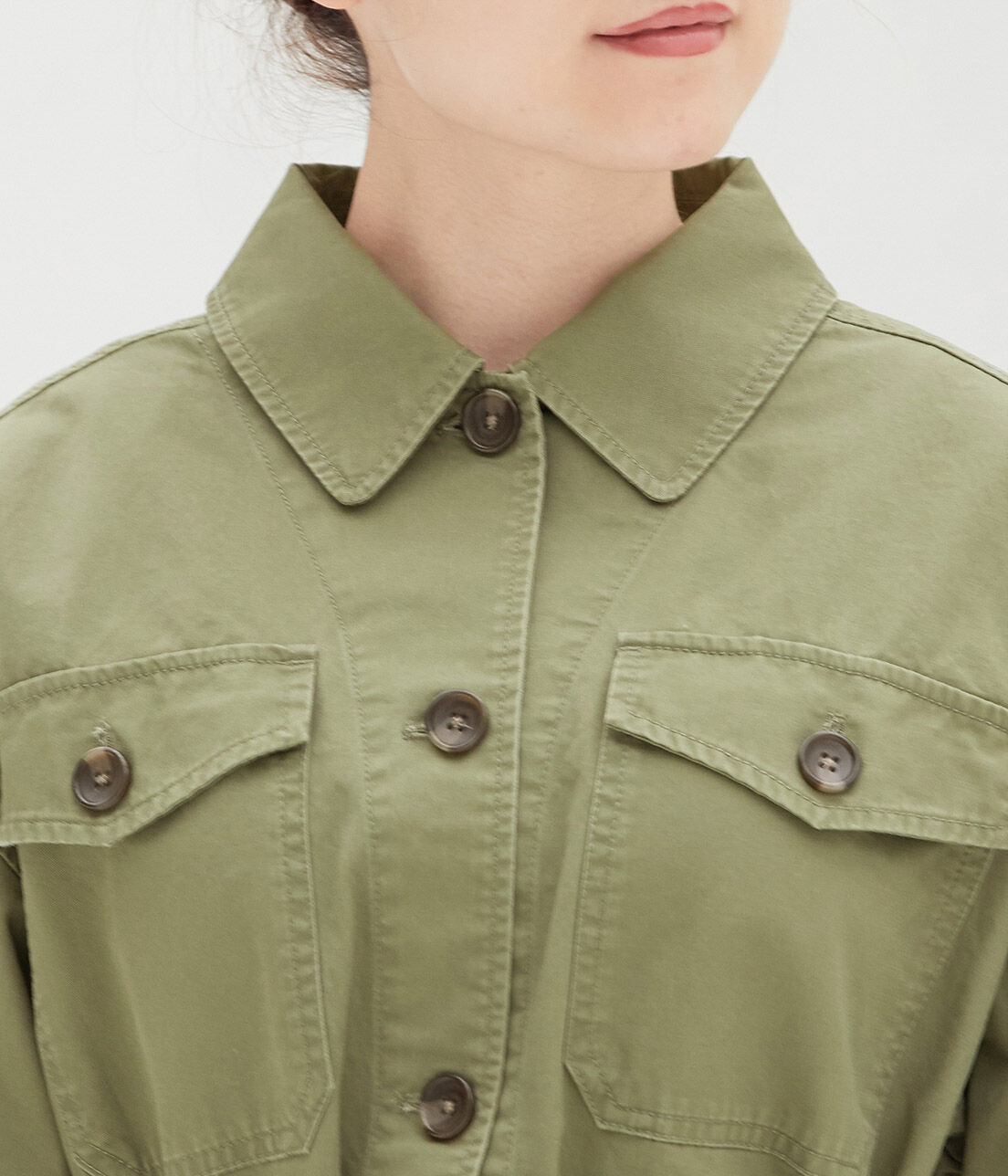 VIS「ボリュームスリーブCPOブルゾン」|ブルゾン・スタジャン|