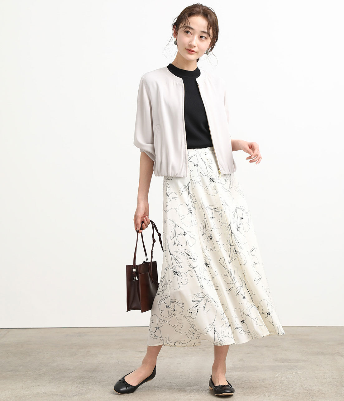 VIS「【UV CARE&COOL TOUCH】ノーカラージップブルゾン」|ブルゾン・スタジャン|