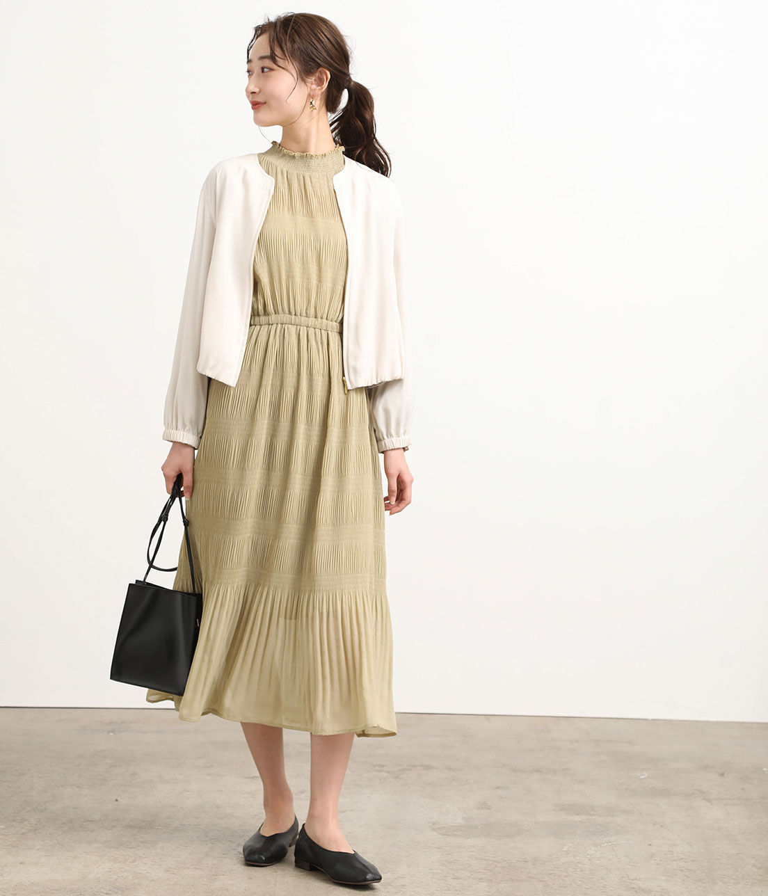 VIS「【UV CARE&COOL TOUCH】ノーカラージップブルゾン」|ブルゾン・スタジャン|