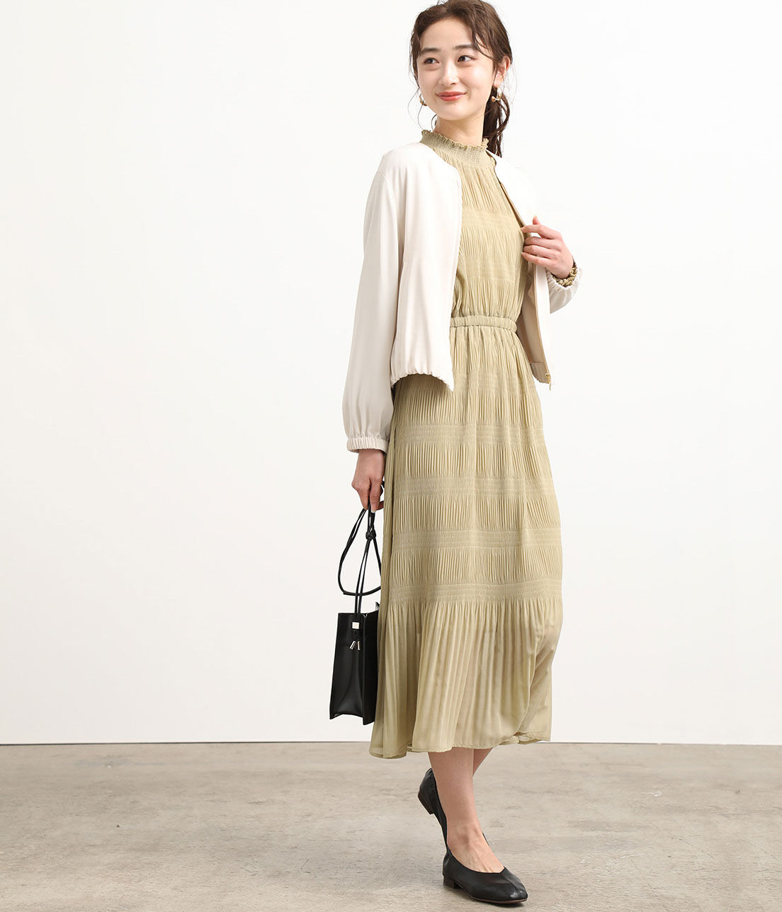 VIS「【UV CARE&COOL TOUCH】ノーカラージップブルゾン」|ブルゾン・スタジャン|