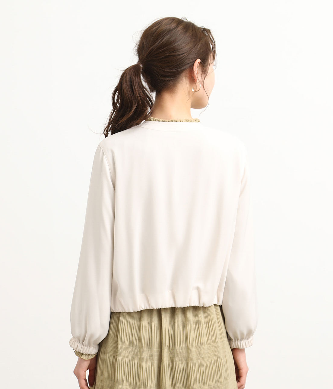 VIS「【UV CARE&COOL TOUCH】ノーカラージップブルゾン」|ブルゾン・スタジャン|