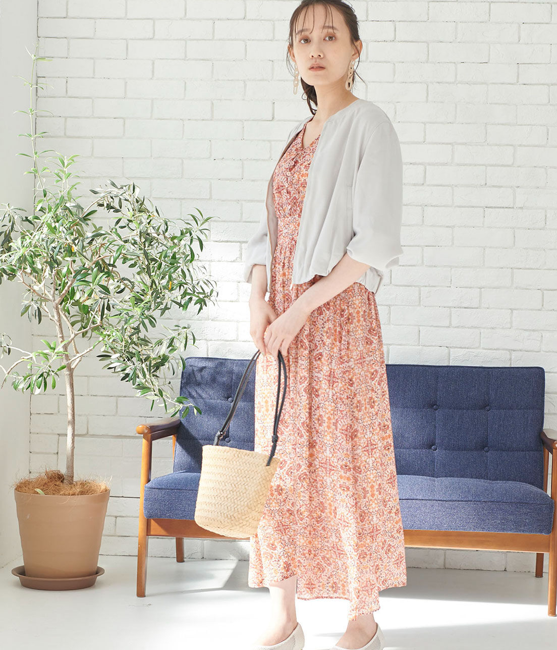 VIS「【UV CARE&COOL TOUCH】ノーカラージップブルゾン」|ブルゾン・スタジャン|